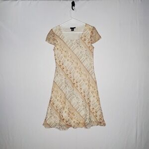 American Angel Sequin Slip Dress Large Paisley Floral Cottagecore Farmhouse...